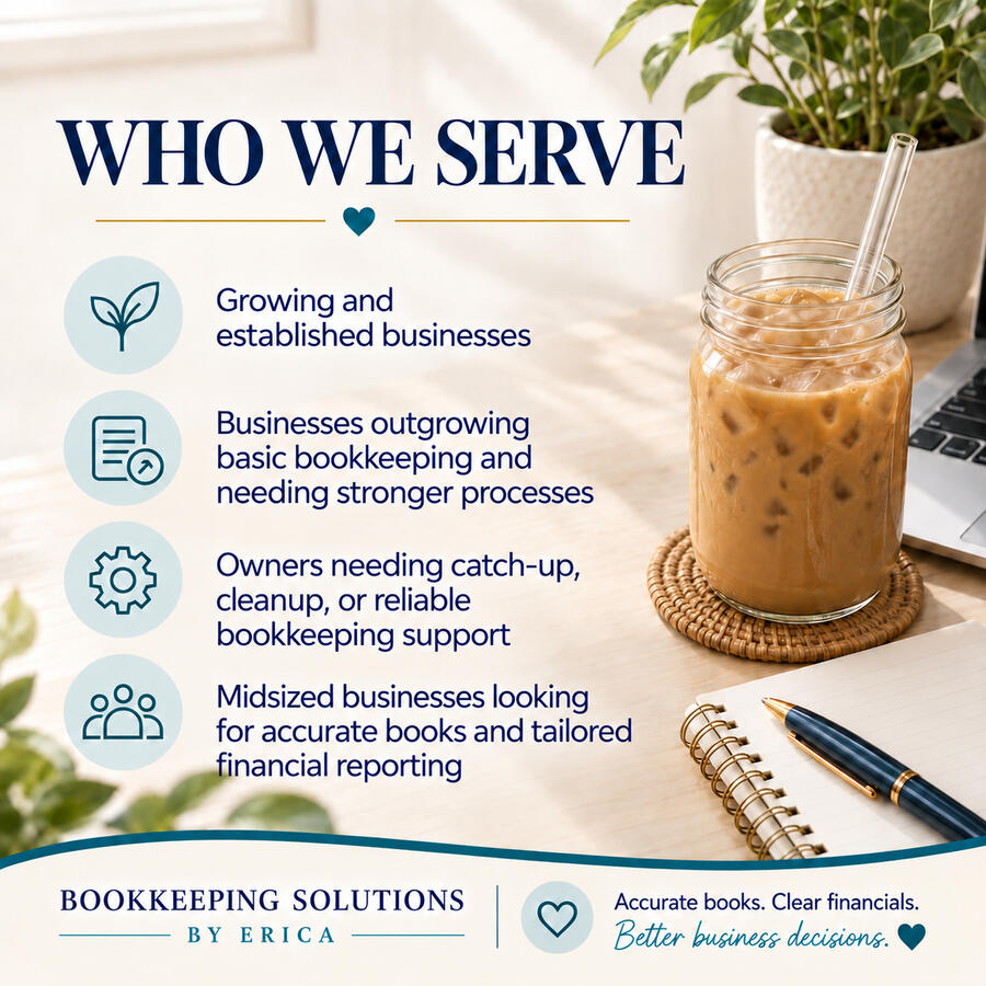 Bookkeeping services for growing and established businesses